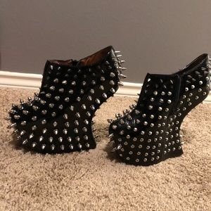 Jeffree Campbell shadow stud booties